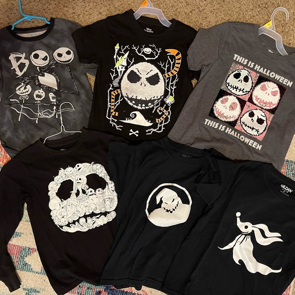 Boys Small nightmare before Christmas shirts